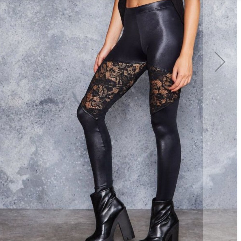 Blackmilk lace spartan leggings